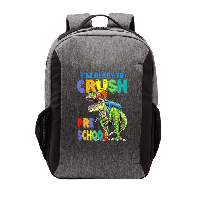 Back To School Dinosaur I Am Ready To Crush Pre School Vector Backpack