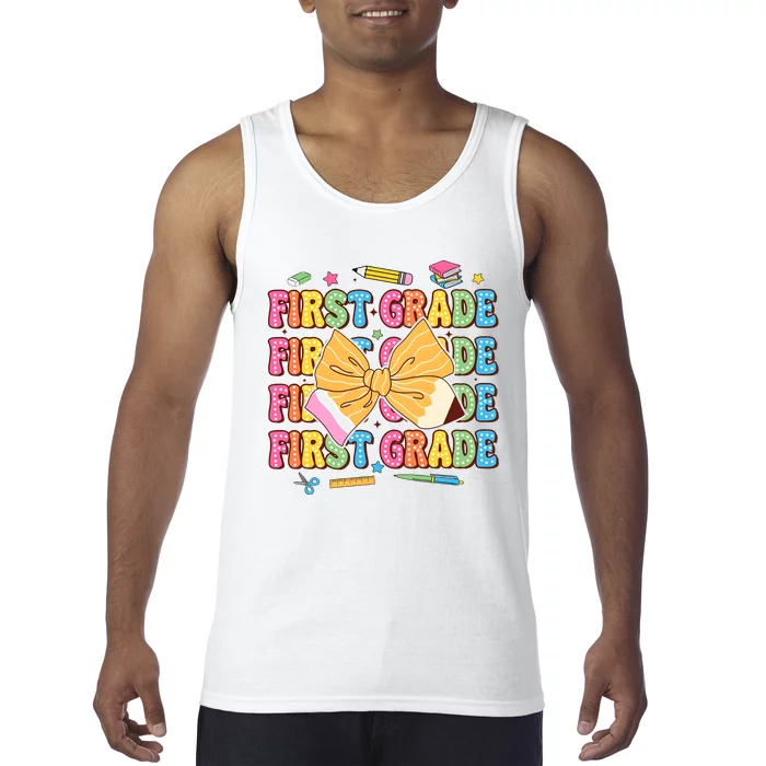 Back To School First Grade Tank Top