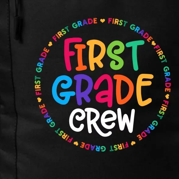 Back To School First Grade Crew Design 1st Grade Teacher Daily Commute Backpack