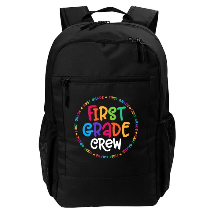 Back To School First Grade Crew Design 1st Grade Teacher Daily Commute Backpack