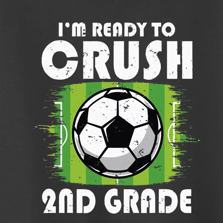 Back To School First Day Of 2nd Grade Soccer Toddler T-Shirt