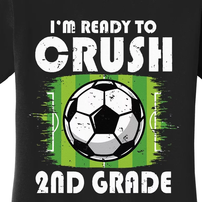 Back To School First Day Of 2nd Grade Soccer Women's T-Shirt