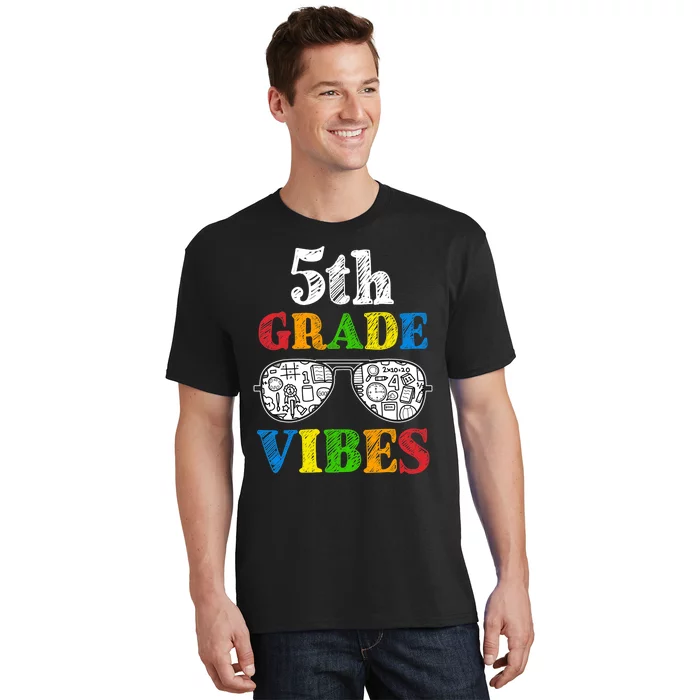 Back To School 5th Grade Vibes | First Day Teacher Kids T-Shirt