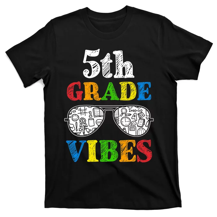 Back To School 5th Grade Vibes | First Day Teacher Kids T-Shirt