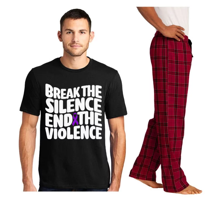 Break The Silence End Violence Domestic Violence Awareness Pajama Set