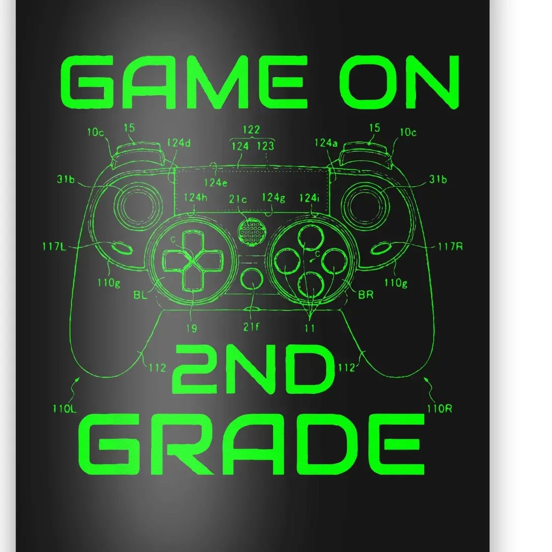 Back To School Game On 2nd Grade Funny Gamer Poster