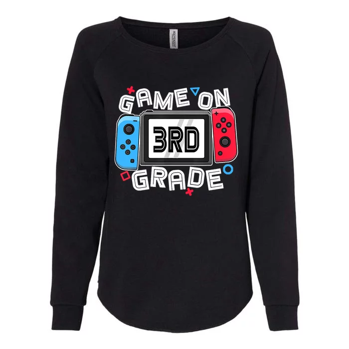 Back To School Game On 3rd Grade Funny Gamer Womens California Wash Sweatshirt