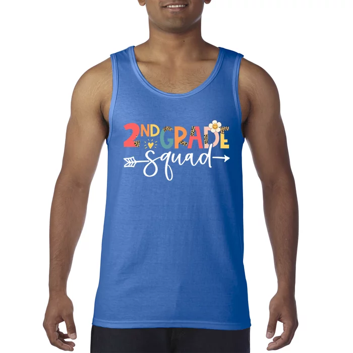 Back To School Second Grade Vibes Retro 2Nd Grade Squad Gift Tank Top