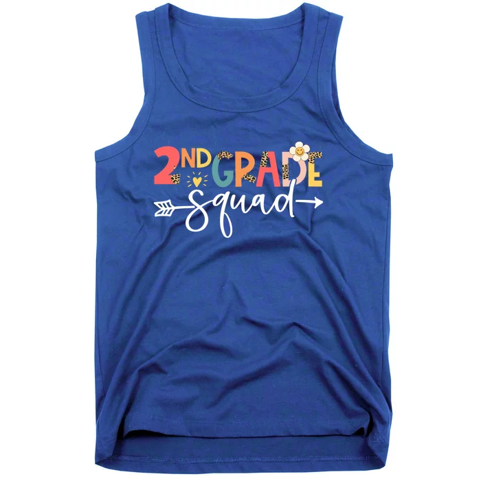 Back To School Second Grade Vibes Retro 2Nd Grade Squad Gift Tank Top