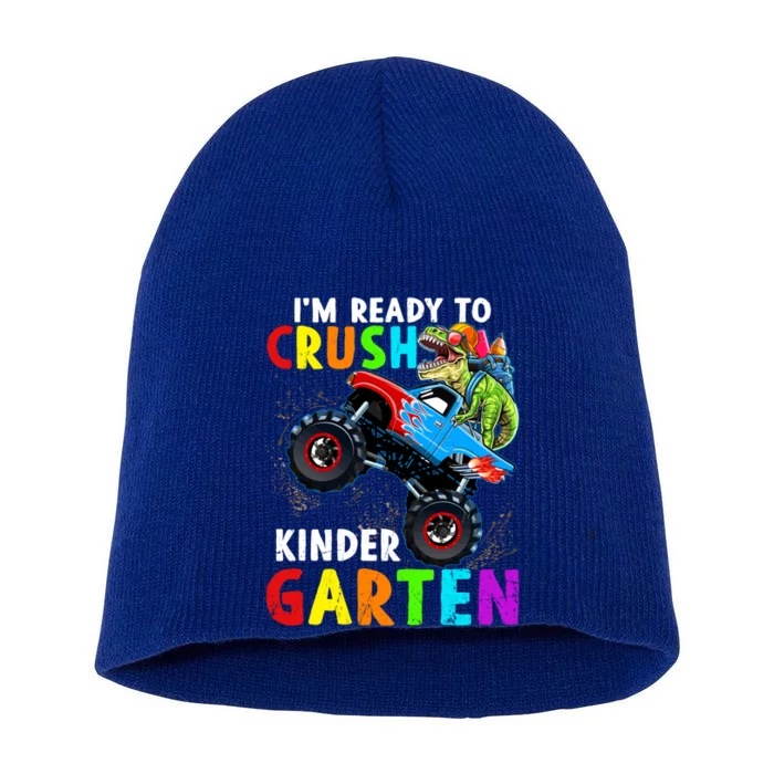 Back To School Crush Kindergarten Dinosaur Monster Truck Meaningful Gift Short Acrylic Beanie