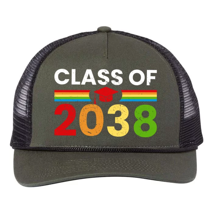 Back To School Class Of 2038 Graphic Retro Rope Trucker Hat Cap