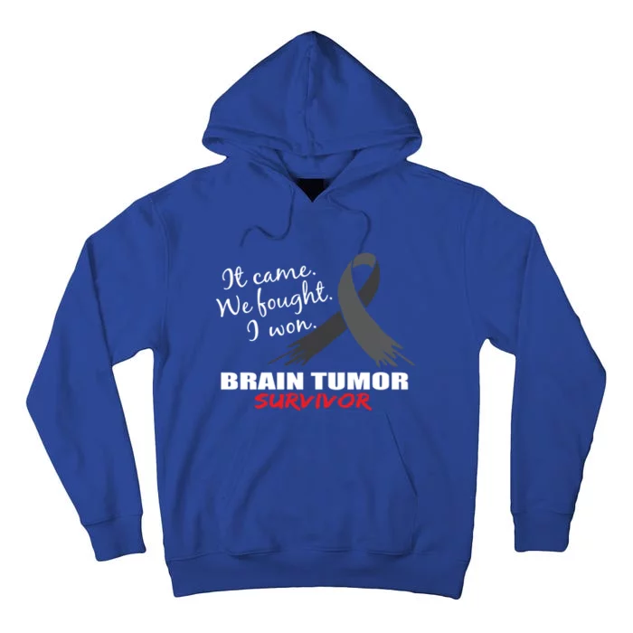 Brain Tumor Survivor Brain Tumor Awareness Meaningful Gift Tall Hoodie