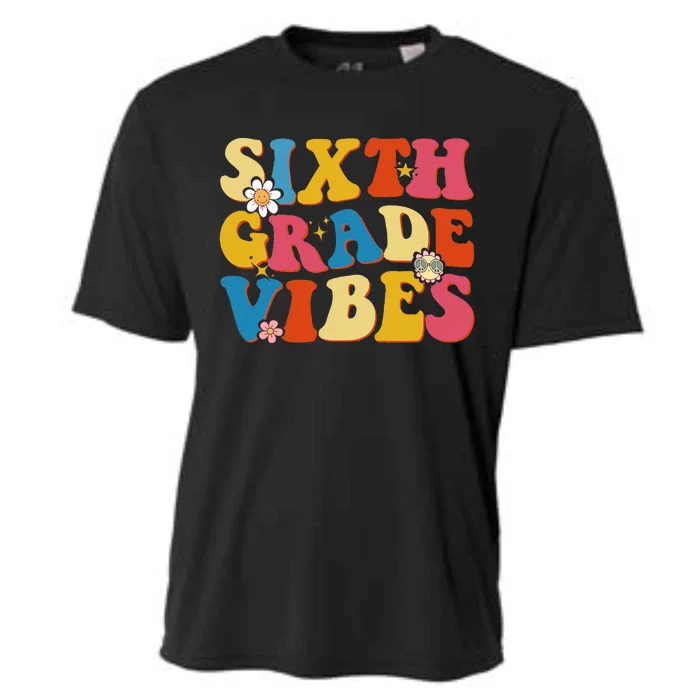 Back To School Sixth Grade Vibes Student Teacher Cooling Performance Crew T-Shirt