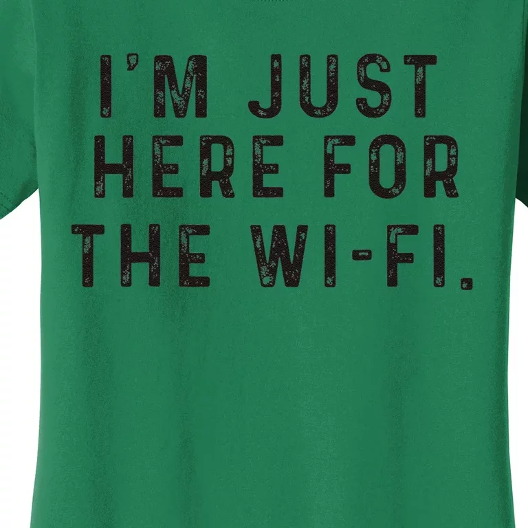 Back To School; IM Just Here For The Wifi. Women's T-Shirt