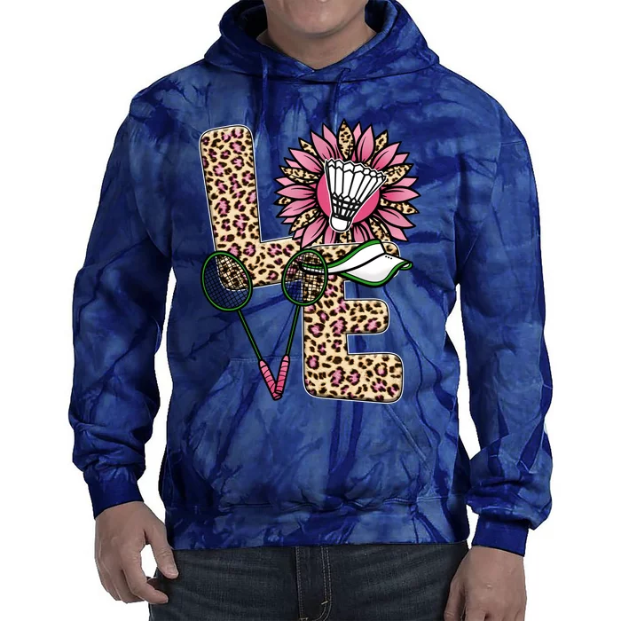 Badminton T Shirts Love Leopard Sunflower Graphic Plus Size Tie Dye Hoodie