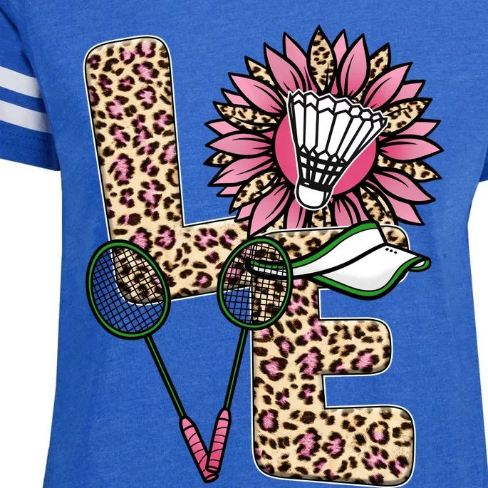 Badminton T Shirts Love Leopard Sunflower Graphic Plus Size Enza Ladies Jersey Football T-Shirt