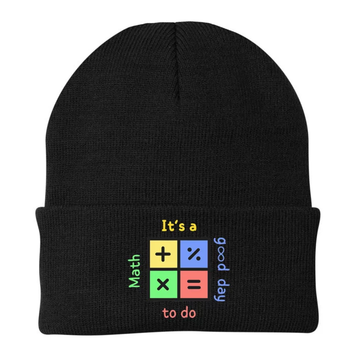 Back To School Its A Good Day To Do Math Teachers Knit Cap Winter Beanie