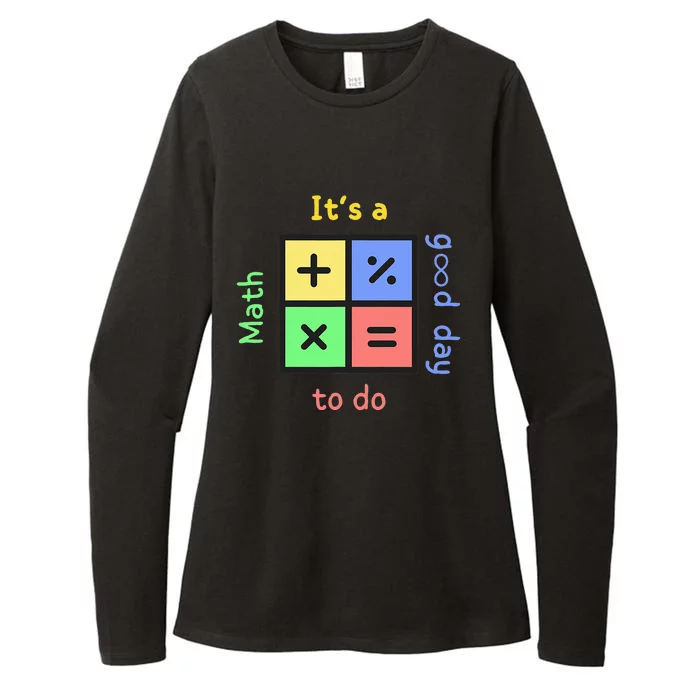 Back To School Its A Good Day To Do Math Teachers Womens CVC Long Sleeve Shirt