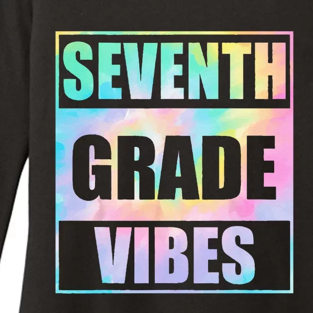 Back To School 7th Grade Vibes First Day Of School Teachers Womens CVC Long Sleeve Shirt