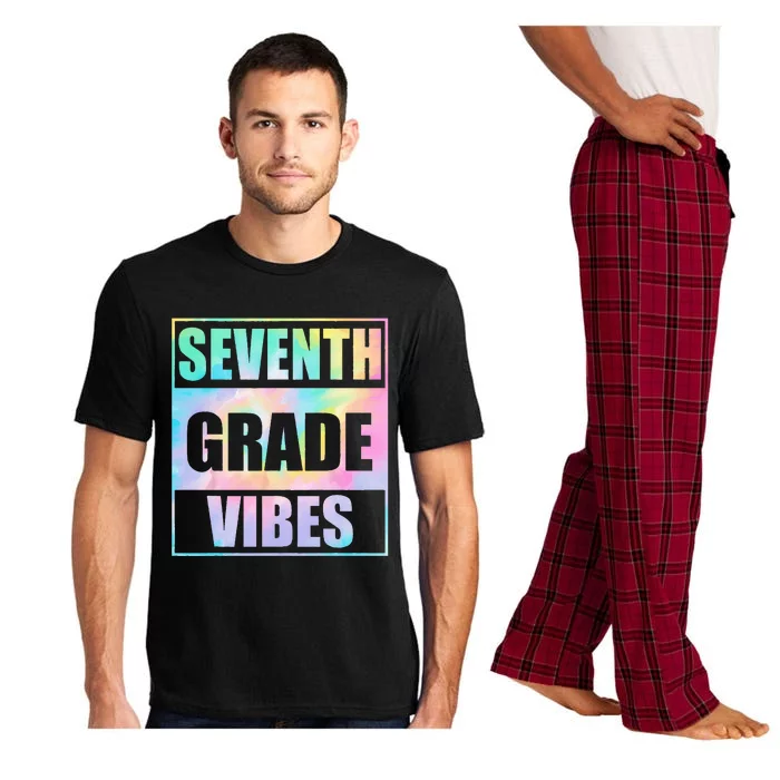 Back To School 7th Grade Vibes First Day Of School Teachers Pajama Set