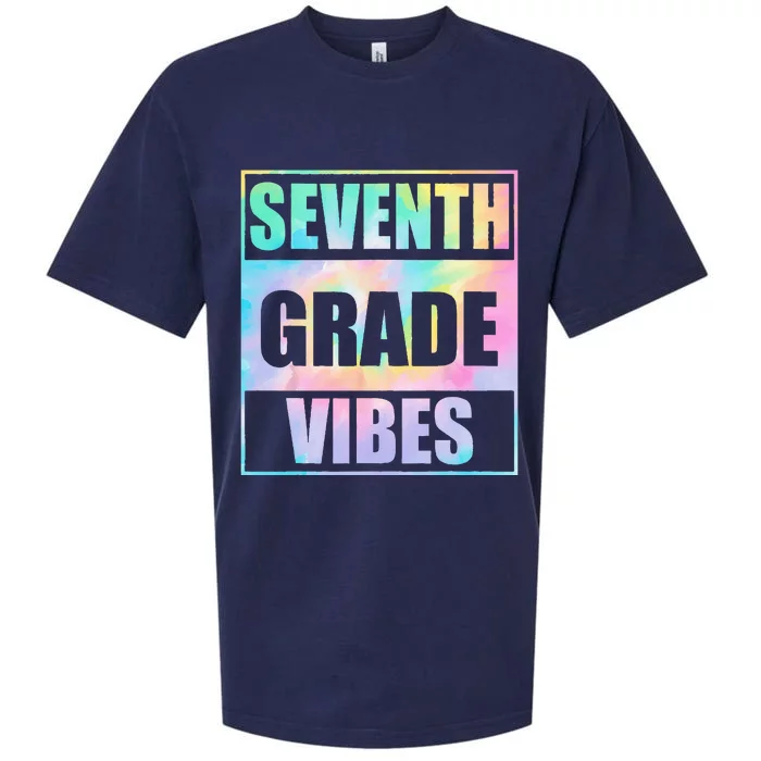 Back To School 7th Grade Vibes First Day Of School Teachers Sueded Cloud Jersey T-Shirt