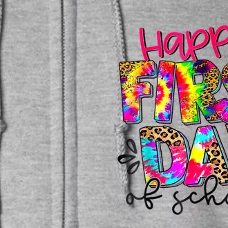 Back To School Teacher Student Happy First Day Of School Kids Full Zip Hoodie