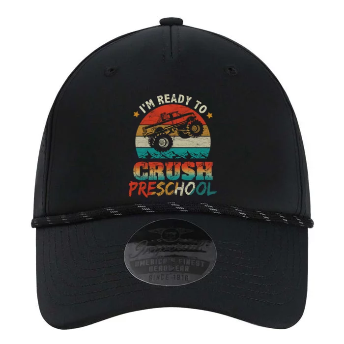 Back To School I'm Ready To Crush Preschool Monster Truck Gift Performance The Dyno Cap