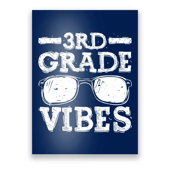 Back To School 3rd Grade Vibes First Day Boy Girl Poster