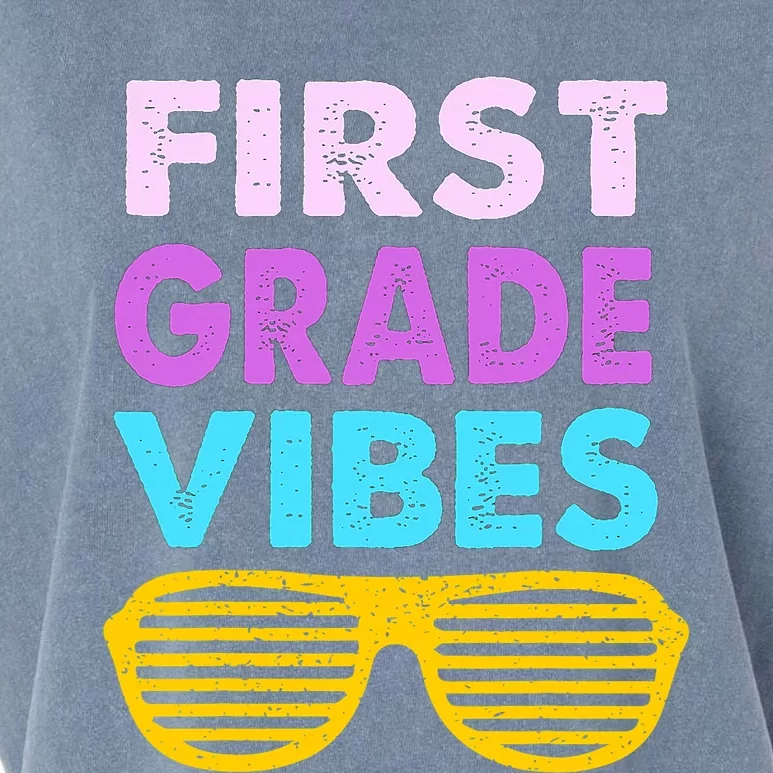 Back To School 1st Grade Vibes First Day Of School 1st Grade Garment-Dyed Women's Muscle Tee