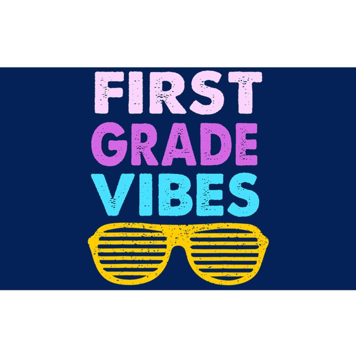 Back To School 1st Grade Vibes First Day Of School 1st Grade Bumper Sticker