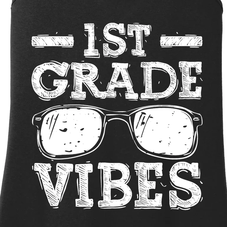 Back To School 1st Grade Vibes Shirts First Day Teacher Kids Ladies Essential Tank