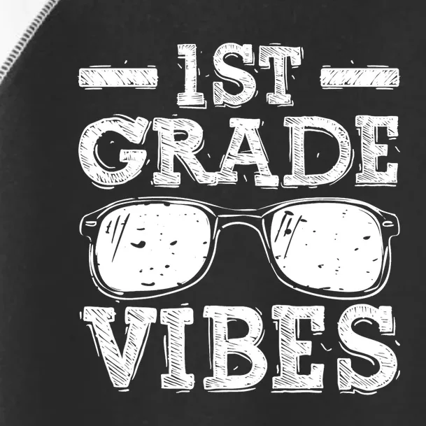 Back To School 1st Grade Vibes Shirts First Day Teacher Kids Toddler Fine Jersey T-Shirt