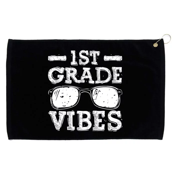 Back To School 1st Grade Vibes Shirts First Day Teacher Kids Grommeted Golf Towel