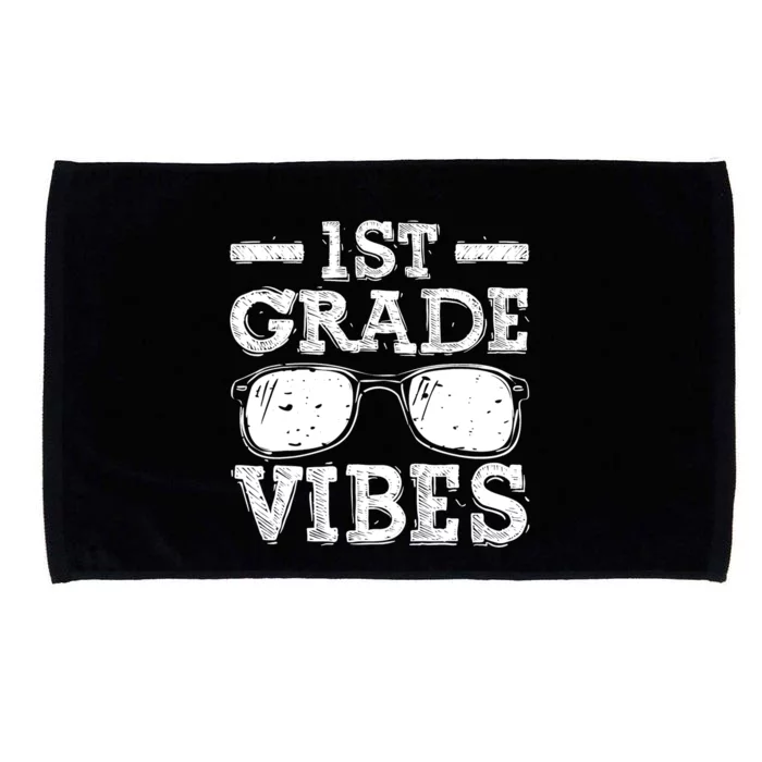 Back To School 1st Grade Vibes Shirts First Day Teacher Kids Microfiber Hand Towel