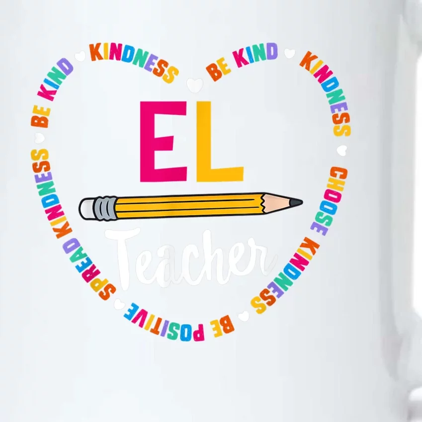 Back To School Tee EL Teacher English Learner Squad. Black Color Changing Mug