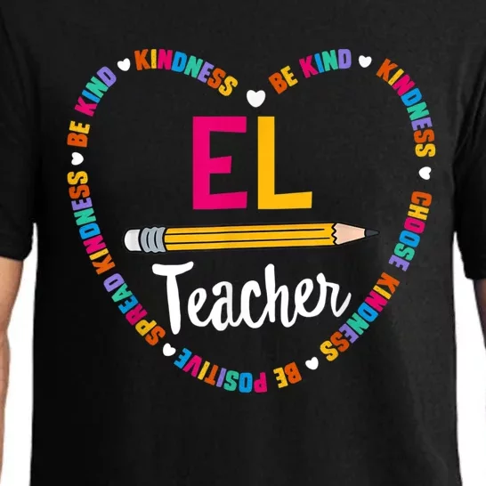 Back To School Tee EL Teacher English Learner Squad. Pajama Set