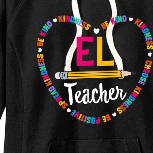 Back To School Tee EL Teacher English Learner Squad. Women's Fleece Hoodie