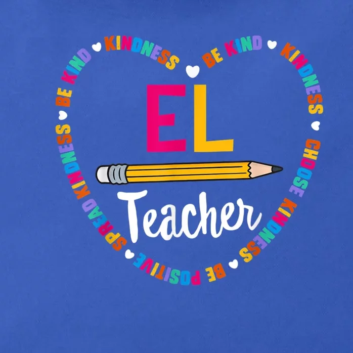 Back To School Tee EL Teacher English Learner Squad. Zip Tote Bag