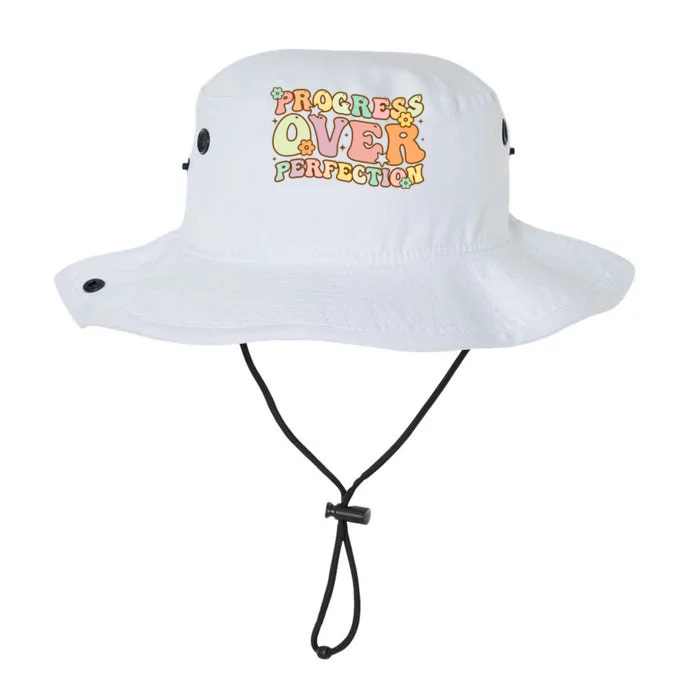 Back To School Progress Over Perfection Motivational Gifts Legacy Cool Fit Booney Bucket Hat