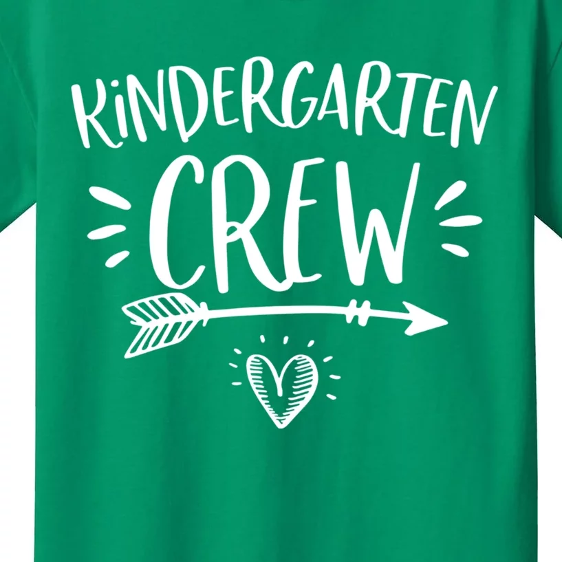 Back To School Kindergarten Crew Teachers Student Kids T-Shirt