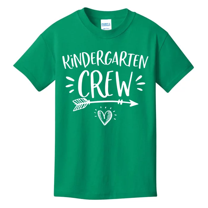 Back To School Kindergarten Crew Teachers Student Kids T-Shirt