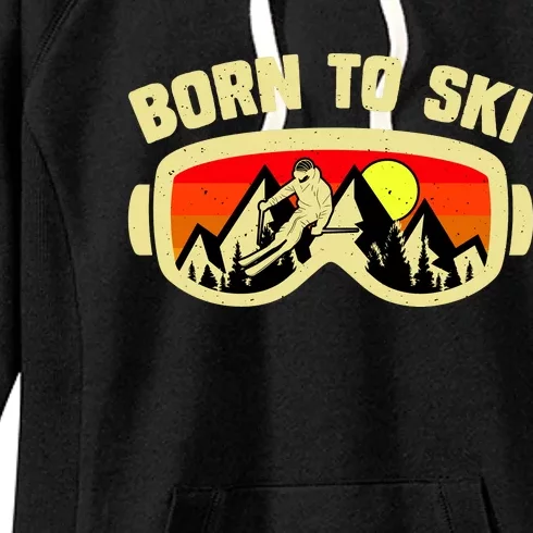 Born To Ski Women's Fleece Hoodie