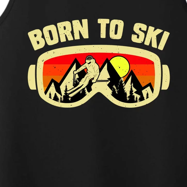 Born To Ski Performance Tank