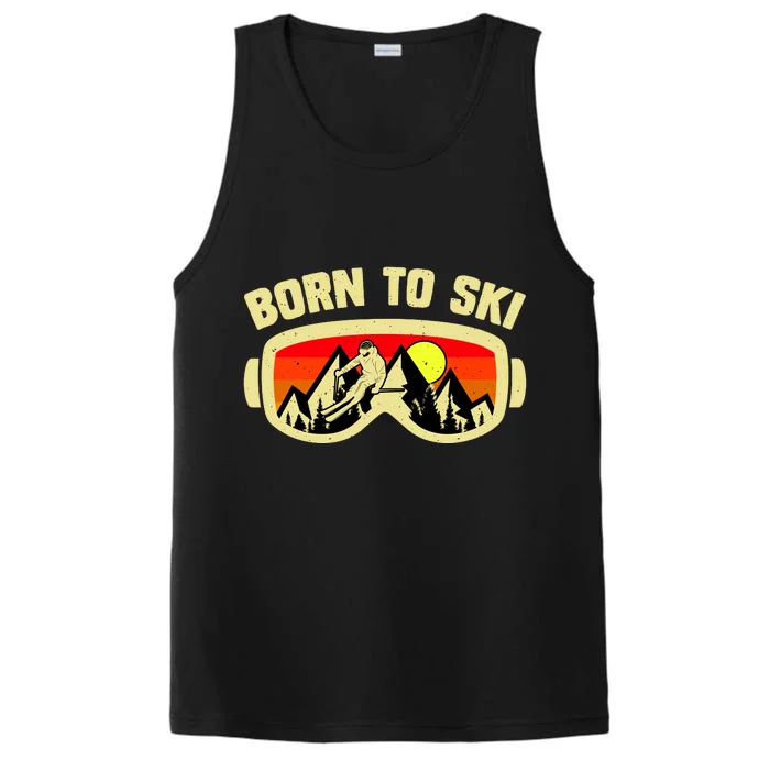 Born To Ski Performance Tank