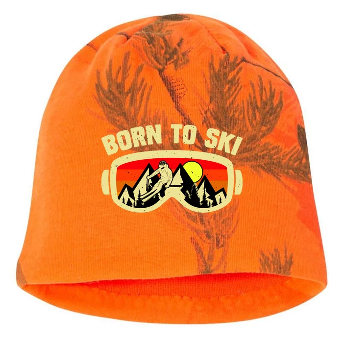 Born To Ski Kati - Camo Knit Beanie