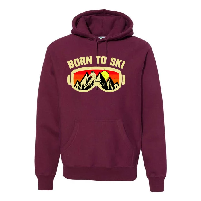 Born To Ski Premium Hoodie