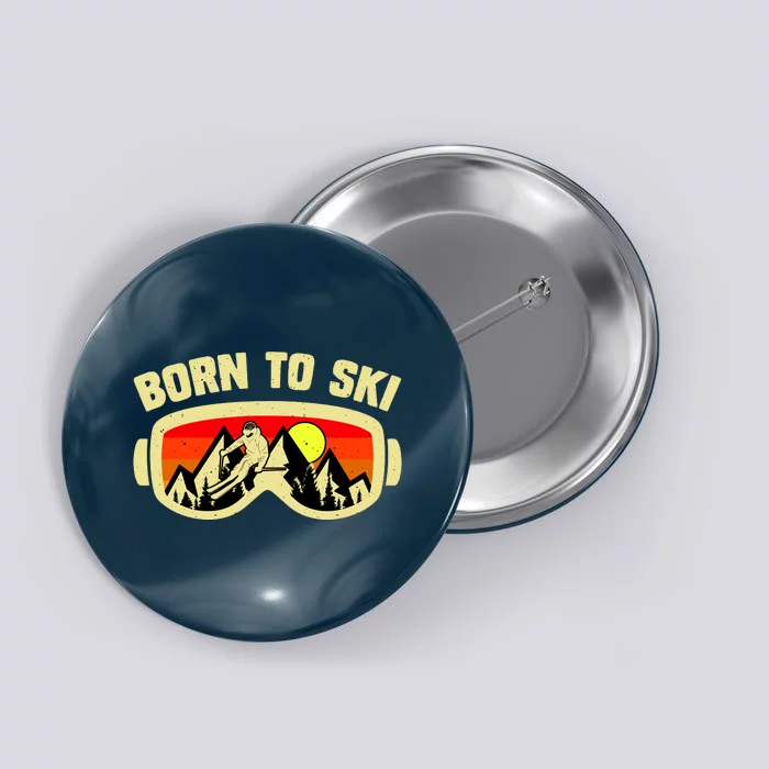 Born To Ski Button