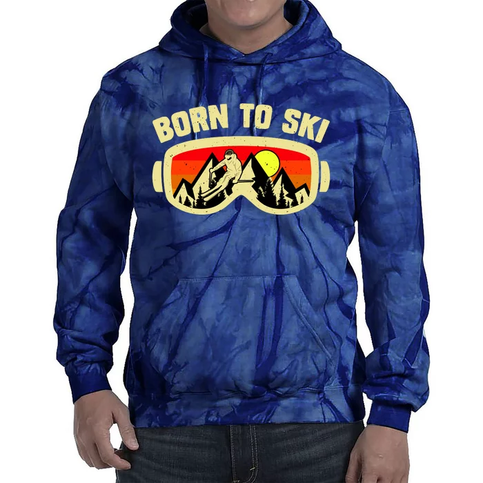 Born To Ski Tie Dye Hoodie