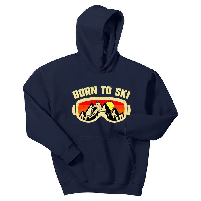 Born To Ski Kids Hoodie