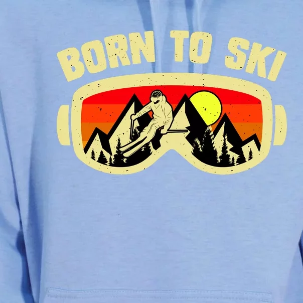 Born To Ski Unisex Surf Hoodie